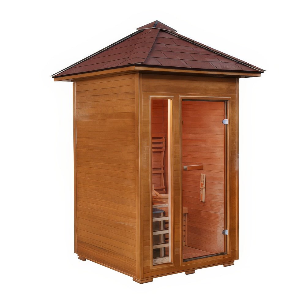 Sunray Bristow 2-Person Outdoor Traditional Sauna - West Coast Saunas - 200D2