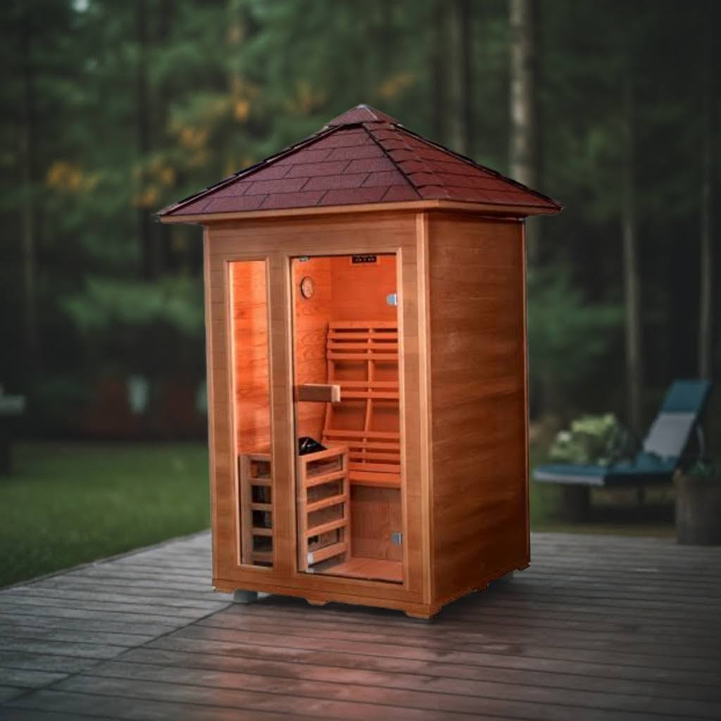 Sunray Bristow 2 - Person Outdoor Traditional Sauna - West Coast Saunas - 200D2