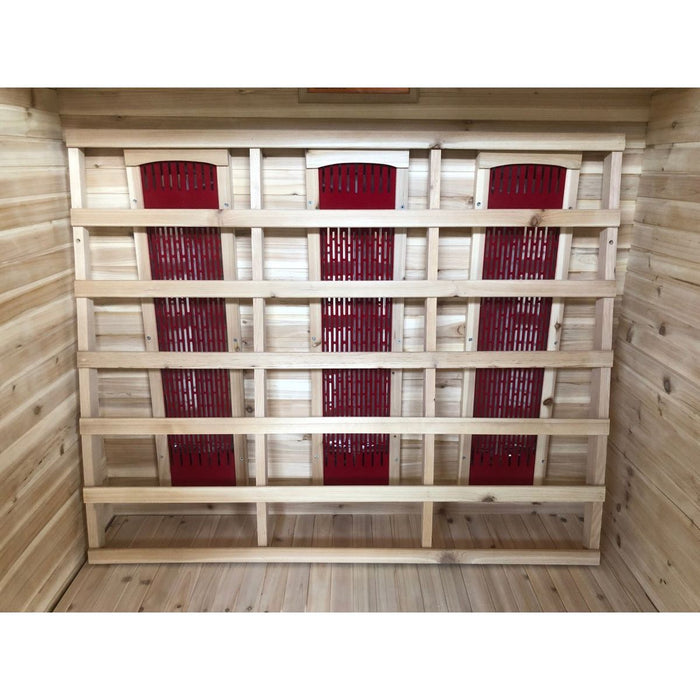 Sunray Burlington 2-Person Outdoor Infrared Dry Sauna - West Coast Saunas - 200D