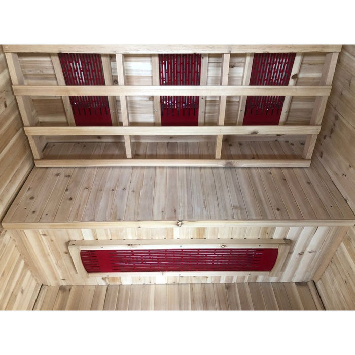 Sunray Burlington 2-Person Outdoor Infrared Dry Sauna - West Coast Saunas - 200D
