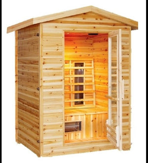 Sunray Burlington 2-Person Outdoor Infrared Dry Sauna - West Coast Saunas - 200D