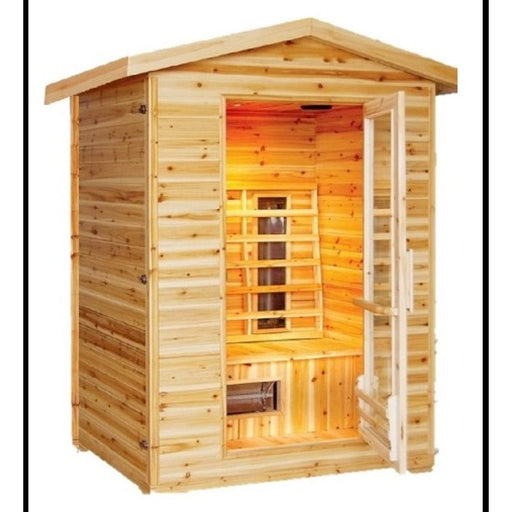 Sunray Burlington 2-Person Outdoor Infrared Dry Sauna - West Coast Saunas - 200D