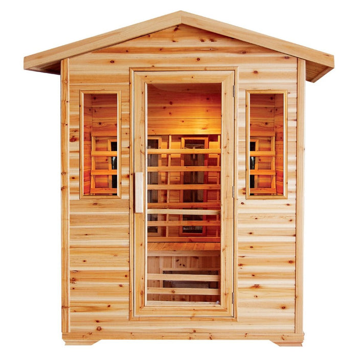 Sunray Cayenne 4-Person Outdoor Steam Sauna - West Coast Saunas - 400D