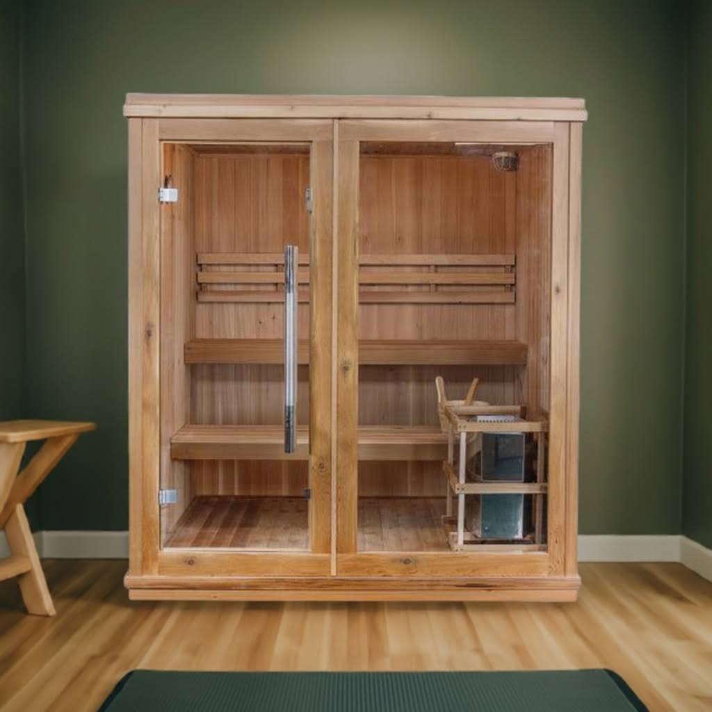 Sunray Charleston 4 - Person Indoor Traditional Sauna - West Coast Saunas - 400TN