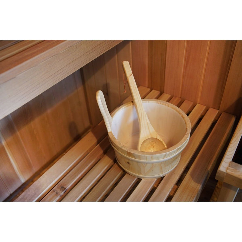 Sunray Charleston 4Person Indoor Traditional Sauna — West Coast Saunas