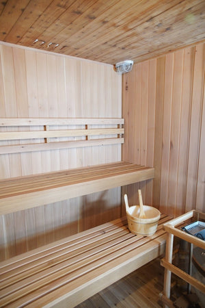 Sunray Charleston 4-Person Indoor Traditional Sauna - West Coast Saunas - 400TN