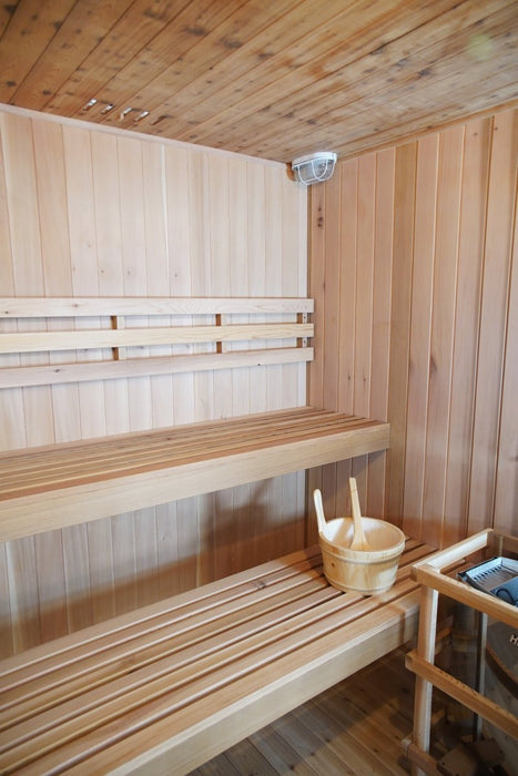 Sunray Charleston 4-Person Indoor Traditional Sauna - West Coast Saunas - 400TN