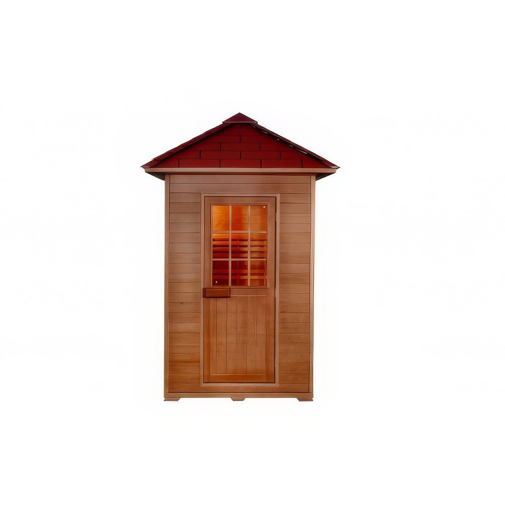 Sunray Eagle 2-Person Outdoor Traditional Sauna - West Coast Saunas - 200D1