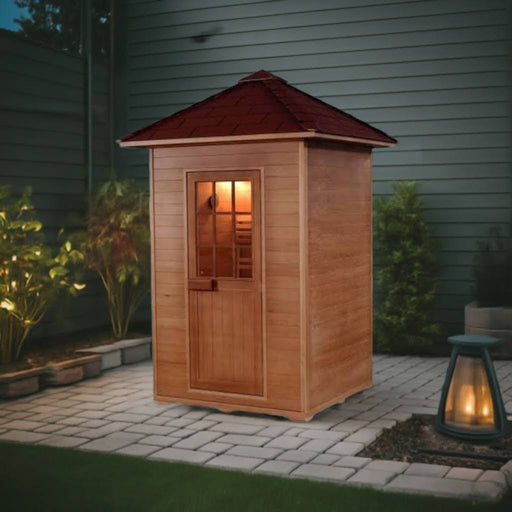 Sunray Eagle 2 - Person Outdoor Traditional Sauna - West Coast Saunas - 200D1