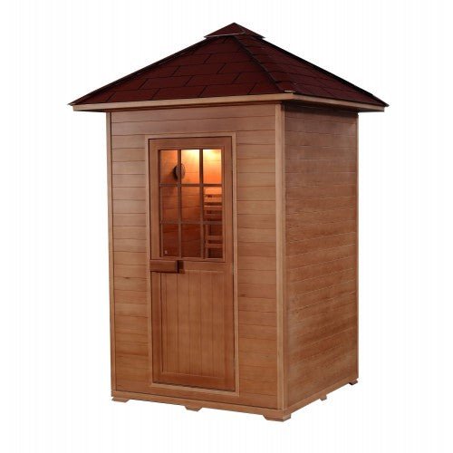 Sunray Eagle 2-Person Outdoor Traditional Sauna - West Coast Saunas - 200D1