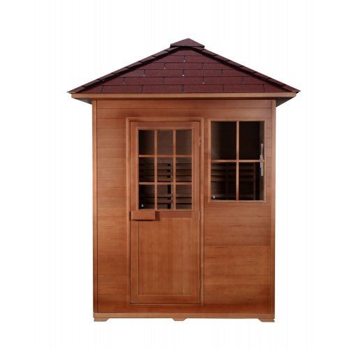 Sunray Freeport 3-Person Outdoor Traditional Sauna - West Coast Saunas - 300D1