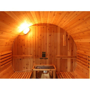 Sunray Galley 4 - Person Traditional Barrel Sauna with Harvia Heater - West Coast Saunas - 400SH