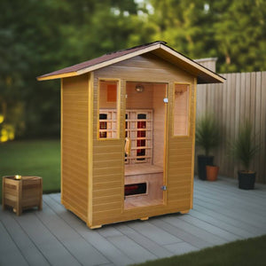 Sunray Grandby 3 - Person Outdoor Infrared Sauna - West Coast Saunas - 300D