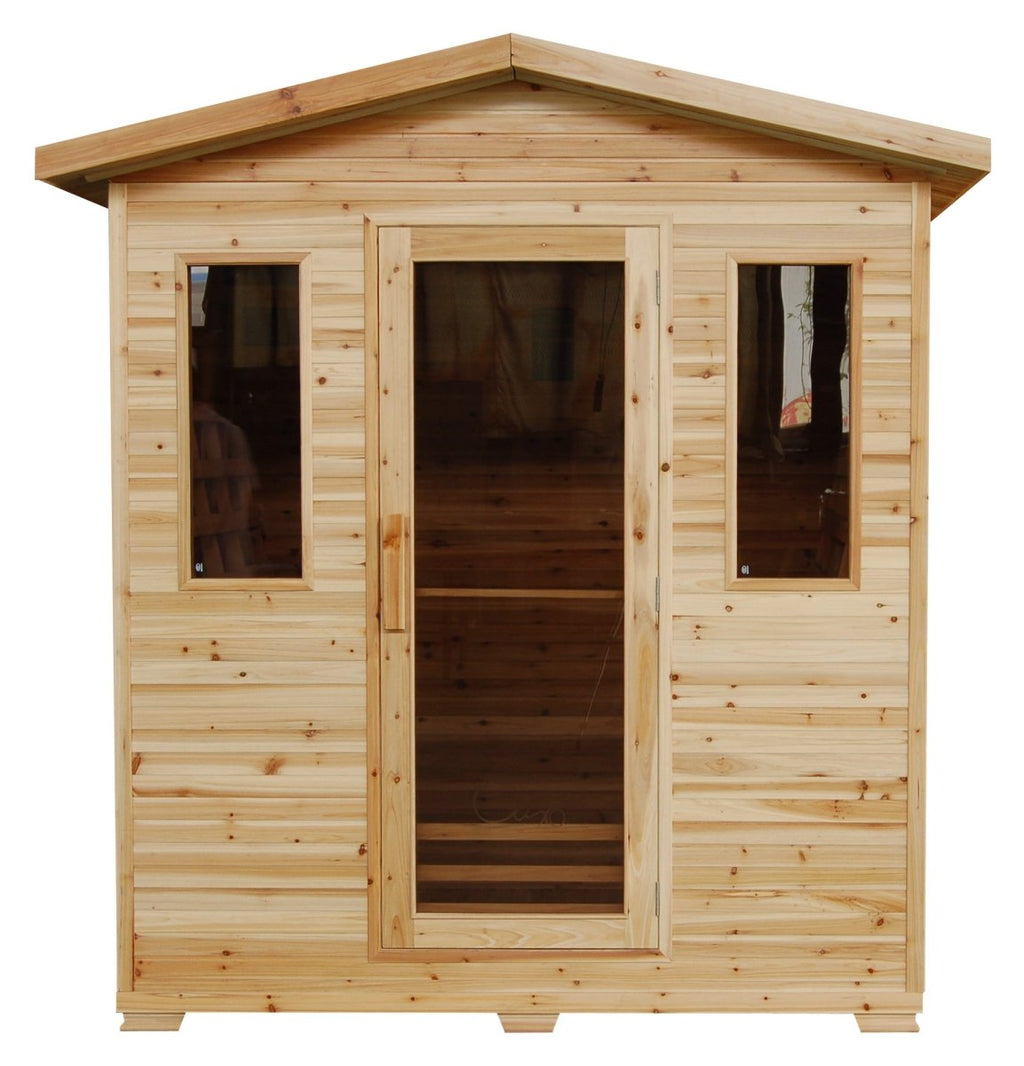 Sunray Grandby 3-Person Outdoor Steam Sauna - West Coast Saunas - 300D