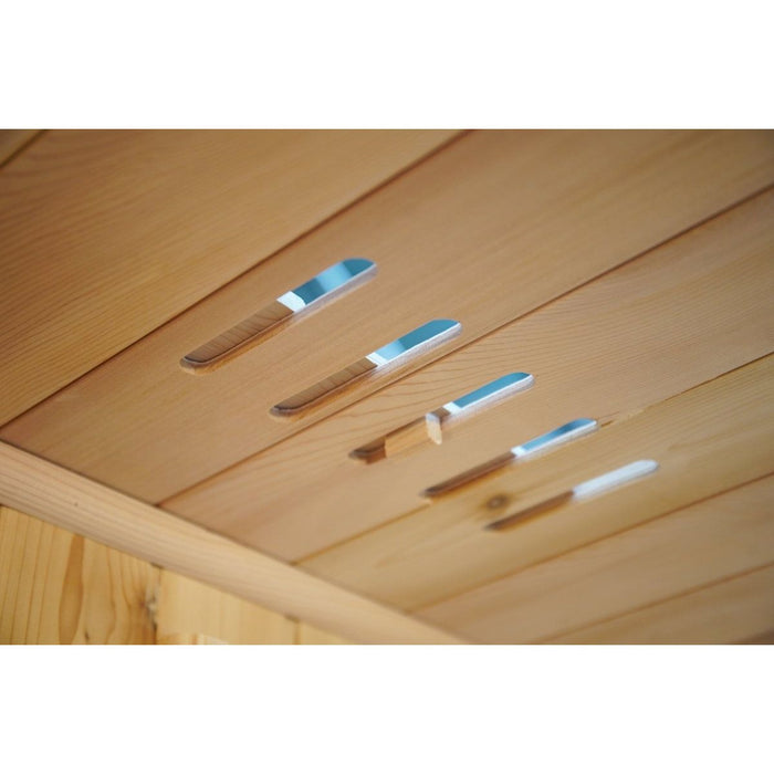 Sunray Hampton 3 Person Indoor Traditional Sauna with Double Bench - West Coast Saunas - 300TN