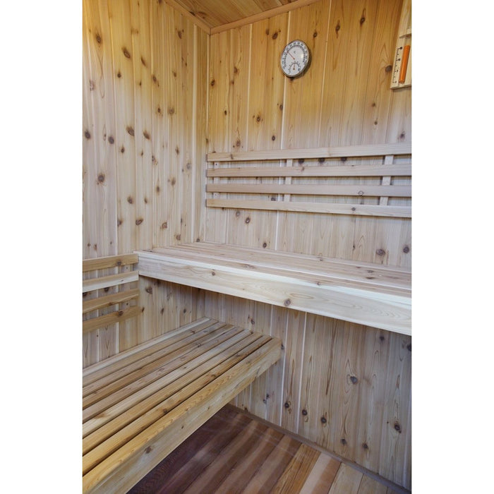 Sunray Hampton 3 Person Indoor Traditional Sauna with Double Bench - West Coast Saunas - 300TN