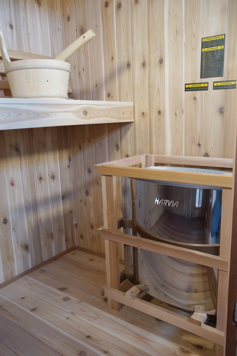 Sunray Hampton 3 Person Indoor Traditional Sauna with Double Bench - West Coast Saunas - 300TN