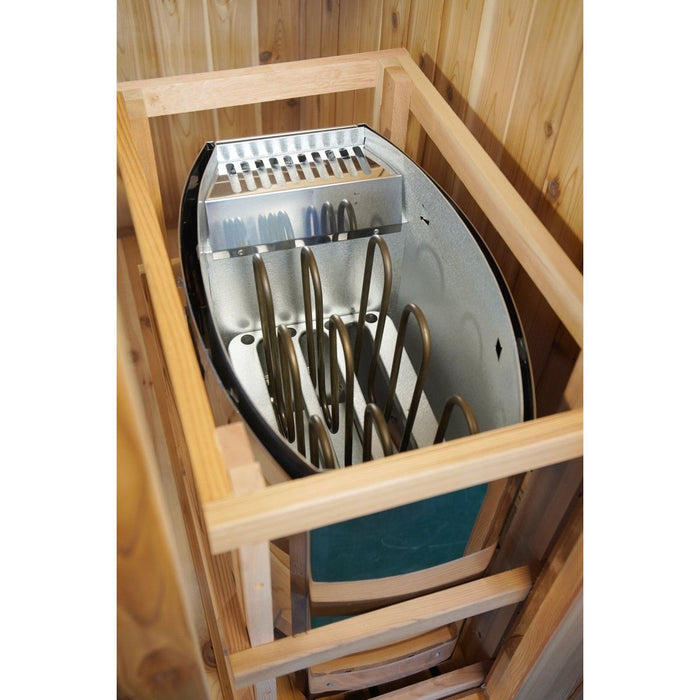 Sunray Hampton 3 Person Indoor Traditional Sauna with Double Bench - West Coast Saunas - 300TN