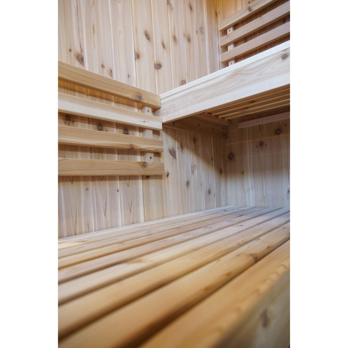 Sunray Hampton 3 Person Indoor Traditional Sauna with Double Bench - West Coast Saunas - 300TN
