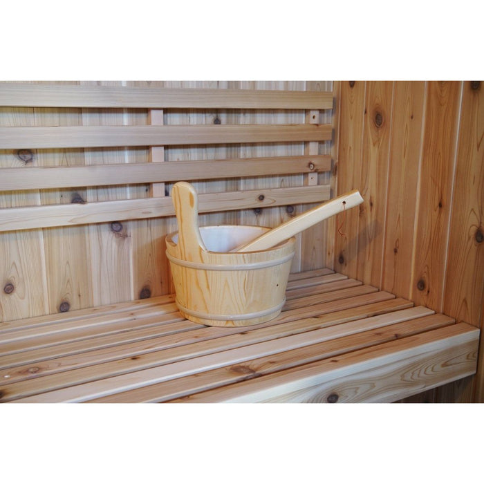 Sunray Hampton 3 Person Indoor Traditional Sauna with Double Bench - West Coast Saunas - 300TN
