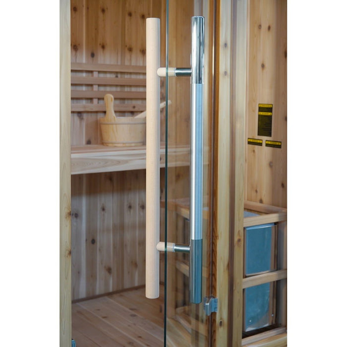 Sunray Hampton 3 Person Indoor Traditional Sauna with Double Bench - West Coast Saunas - 300TN