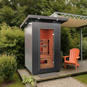 Sunray Logan 2 - Person Outdoor Infrared Sauna - West Coast Saunas - 200D6