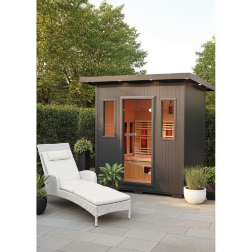 Sunray Pacific 4 - Person Outdoor Infrared Sauna - West Coast Saunas - 400D6