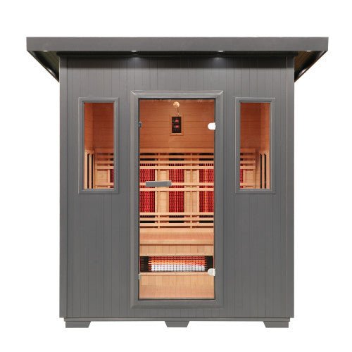 Sunray Pacific 4 - Person Outdoor Infrared Sauna - West Coast Saunas - 400D6