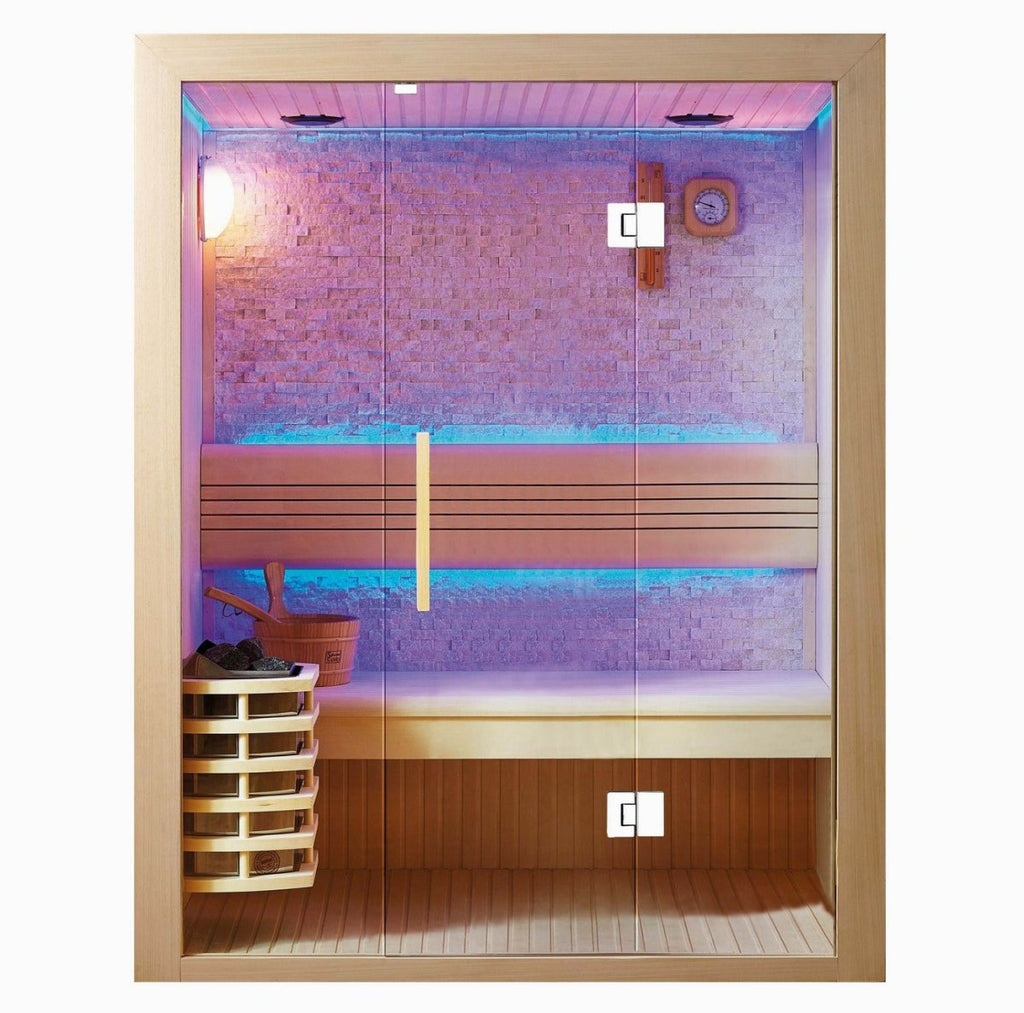 Sunray Rockledge 2-Person Indoor Traditional Steam Sauna - West Coast Saunas - 200LX