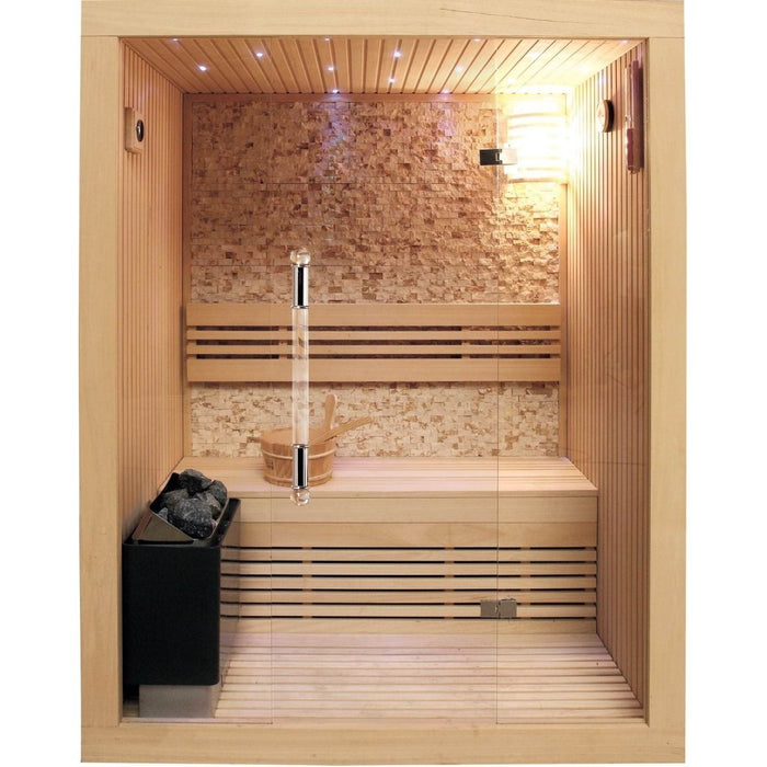 Sunray Rockledge 2-Person Indoor Traditional Steam Sauna - West Coast Saunas - 200LX