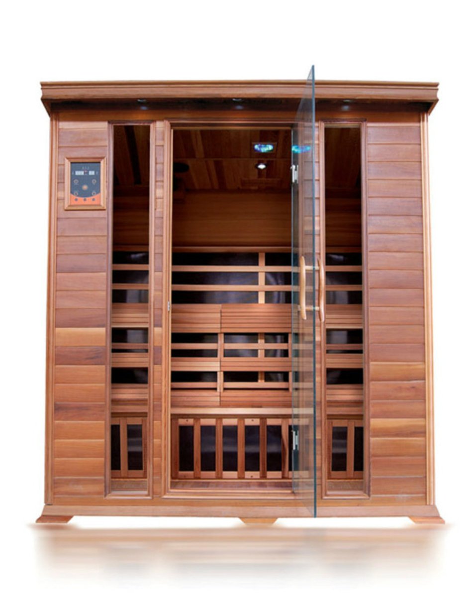 Sunray Sequoia 4-Person Indoor Infrared Dry Sauna - West Coast Saunas - 400K