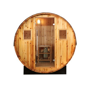 Sunray Solace 2 Person Traditional Barrel Sauna with Harvia Heater - West Coast Saunas - 200SH