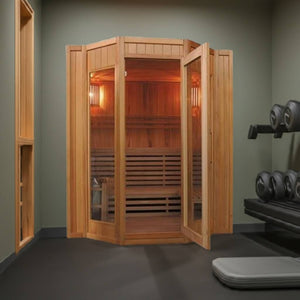 Sunray Tiburon 4 - Person Indoor Traditional Sauna - West Coast Saunas - 400SN