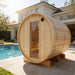 Tampere Finnish Barrel Sauna with WiFi Heater - Finnish Sauna Builders - West Coast Saunas - sku-47986467635441