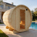 Tampere Finnish Barrel Sauna with WiFi Heater - Finnish Sauna Builders - West Coast Saunas - sku-47986467635441