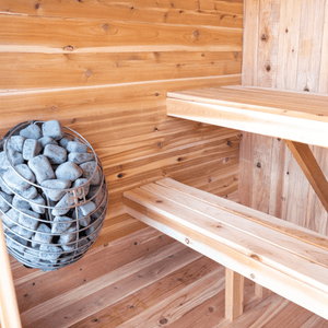 The Erik 4 - Person Outdoor Sauna Pod - West Coast Saunas - ERIK-4P