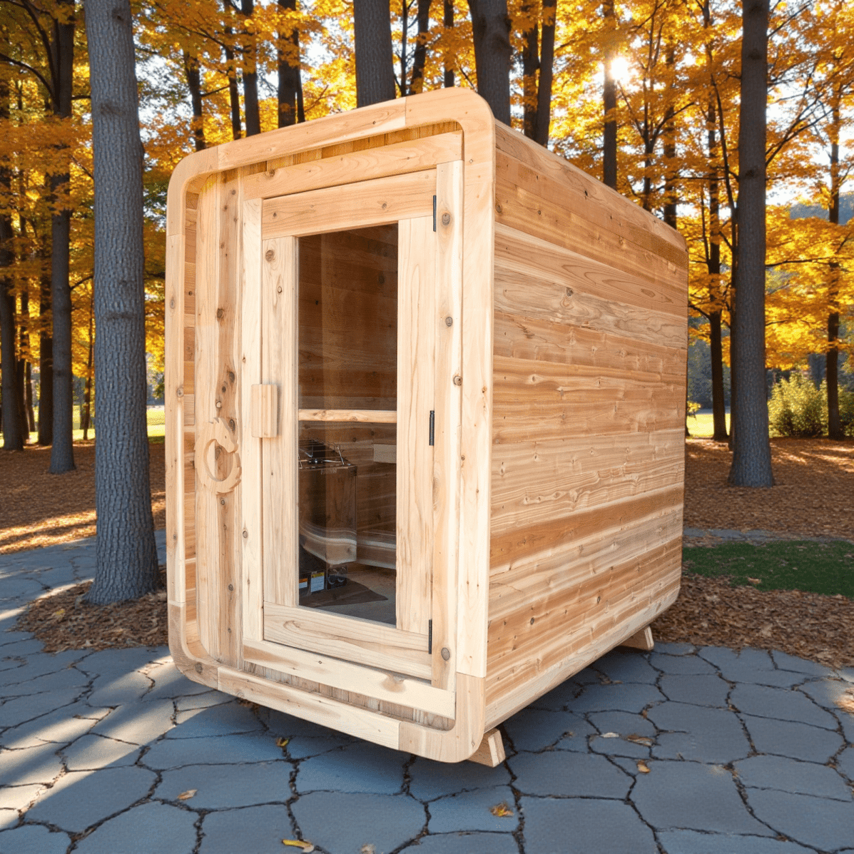 The Leif 2-Person Outdoor Sauna Pod — West Coast Saunas