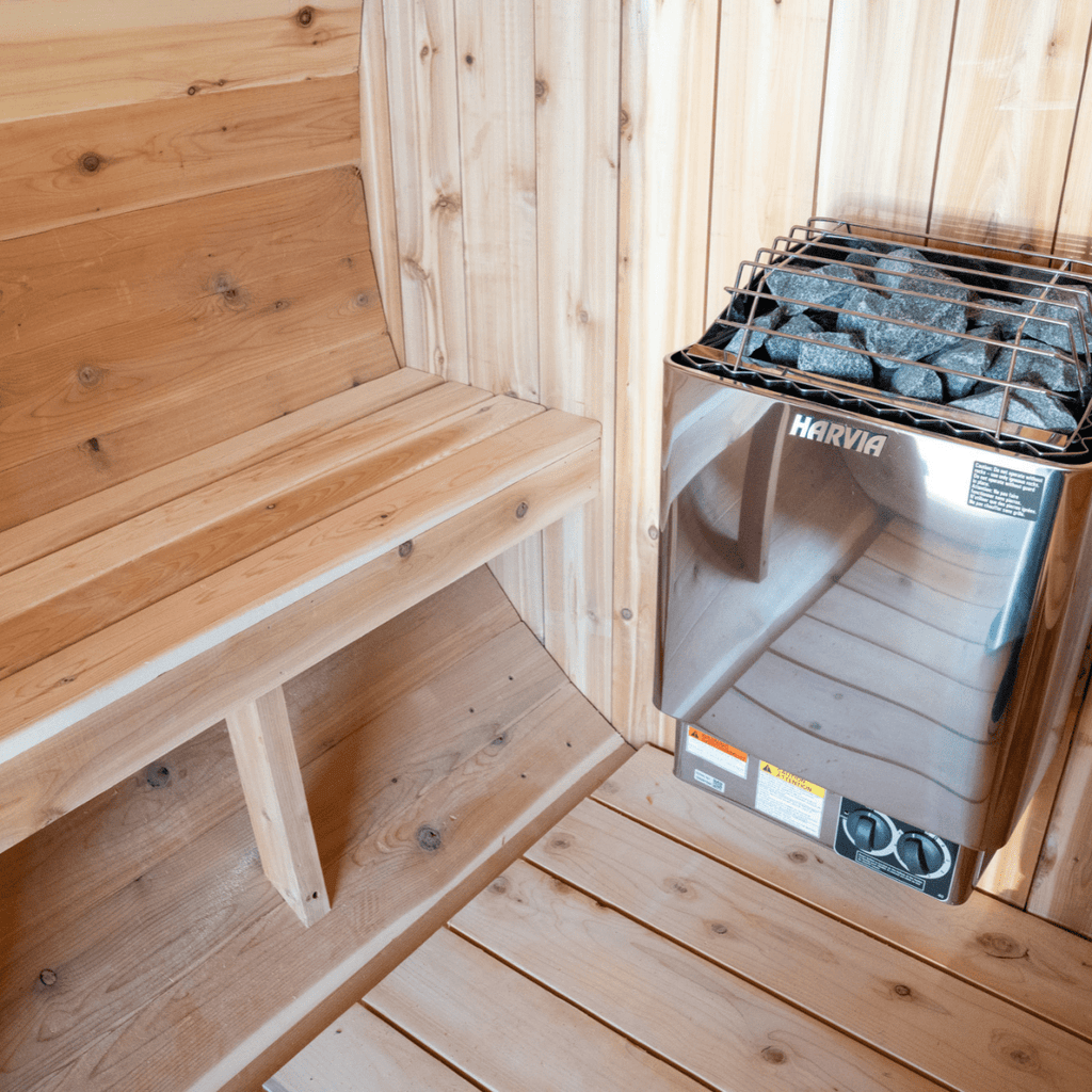 The Ragnar 4 - Person Outdoor Barrel Sauna - West Coast Saunas - RAGNAR-4P