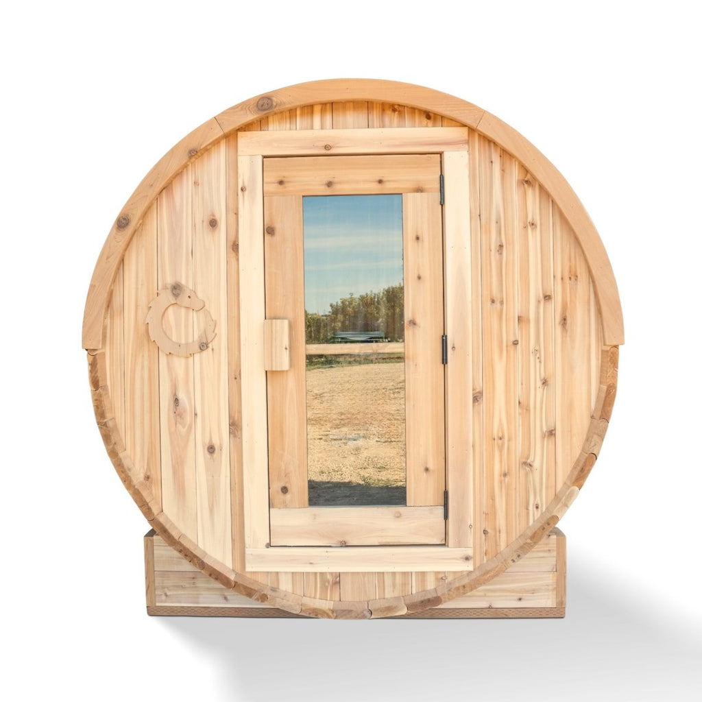 The Ragnar 4 - Person Outdoor Barrel Sauna - West Coast Saunas - RAGNAR-4P
