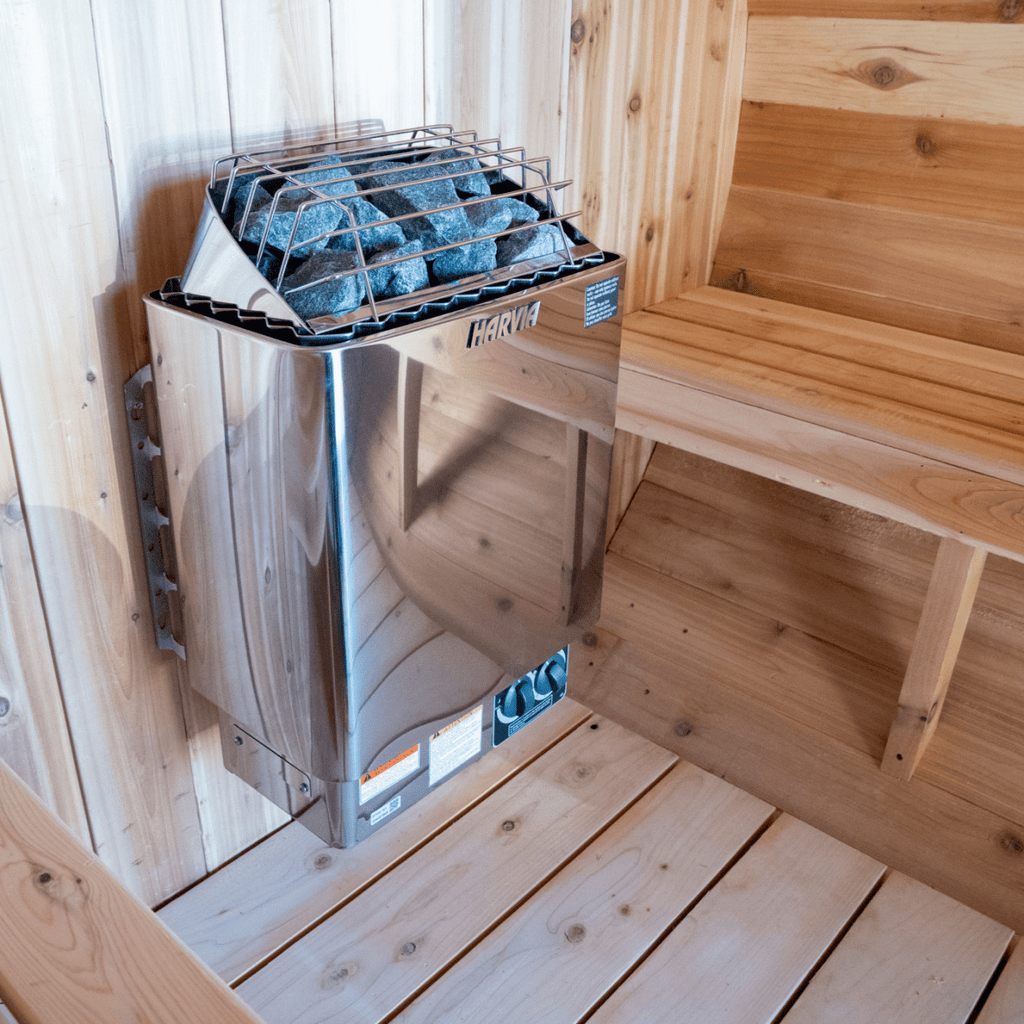 The Ragnar 4 - Person Outdoor Barrel Sauna - West Coast Saunas - RAGNAR-4P