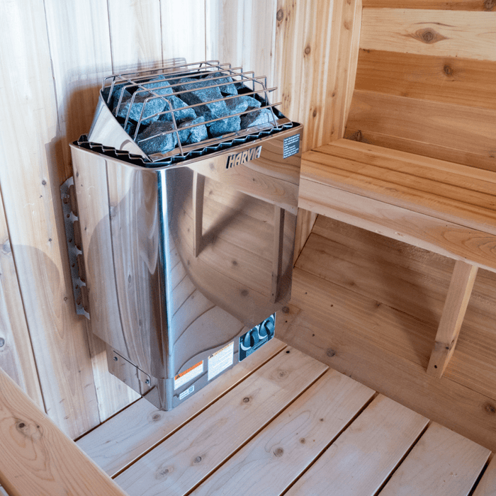 The Ragnar 4 - Person Outdoor Barrel Sauna - West Coast Saunas - RAGNAR-4P