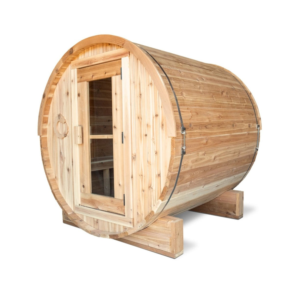 The Ragnar 4 - Person Outdoor Barrel Sauna - West Coast Saunas - RAGNAR-4P