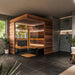 ThermaSol Astra Sauna Cabin Indoor Sauna Kit, Semi - Panoramic Glass, Up to 4 Persons - West Coast Saunas - 14-ASTRADL