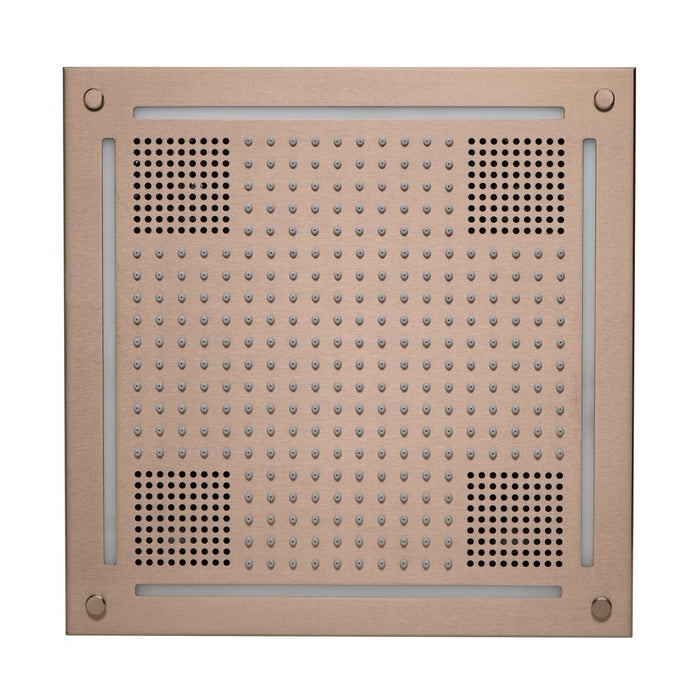 ThermaSol HydroVive Multi - Sensory Light and Sound Rain System - West Coast Saunas - HVLSRSQ-SN