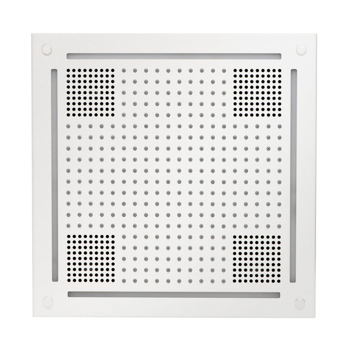 ThermaSol HydroVive Multi - Sensory Light and Sound Rain System - West Coast Saunas - HVLSRSQ-WHT