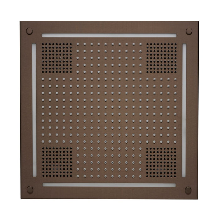 ThermaSol HydroVive Multi - Sensory Light and Sound Rain System - West Coast Saunas - HVLSRSQ-ORB
