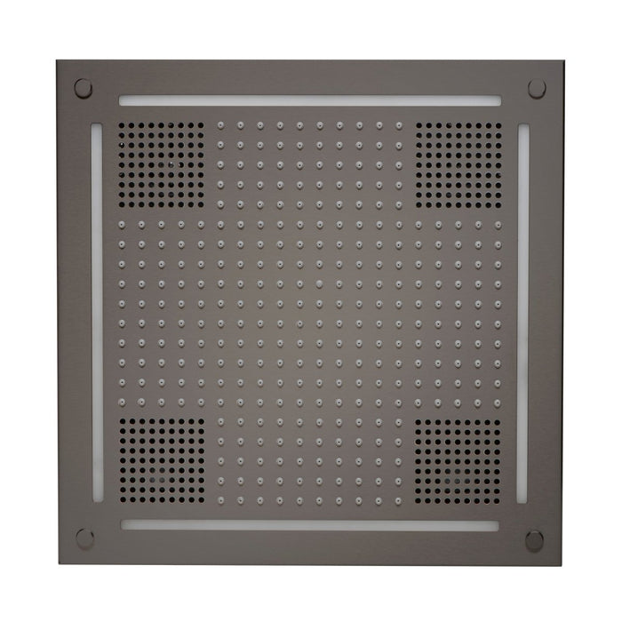 ThermaSol HydroVive Multi - Sensory Light and Sound Rain System - West Coast Saunas - HVLSRSQ-BN