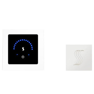 ThermaSol MicroTouch Control Kit MicroTouch Steam Shower Control w/ SteamVection Steamhead - West Coast Saunas - MTMR-SVSQ-WHT