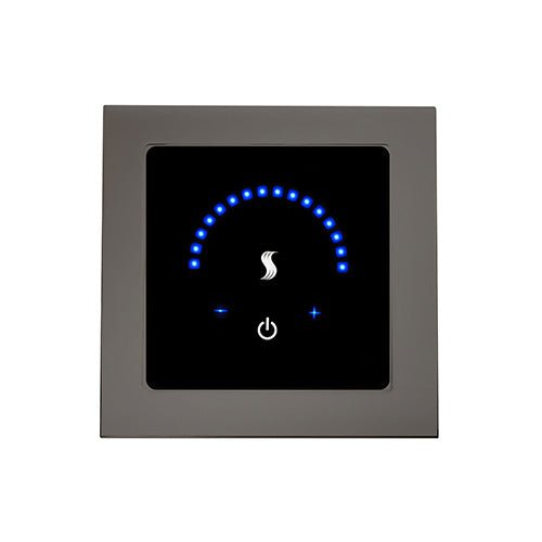 ThermaSol MicroTouch Digital Steam Shower Control, Touchscreen, Round or Square - West Coast Saunas - MTMR-BN