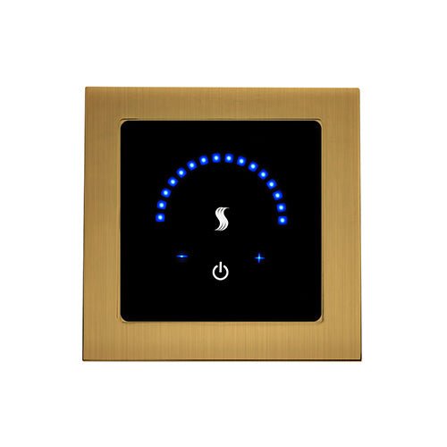 ThermaSol MicroTouch Digital Steam Shower Control, Touchscreen, Round or Square - West Coast Saunas - MTMR-AB